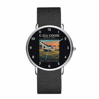 Thumbnail for Grumman G-21A Goose - Poster - Slim Mesh - Silver and Black Stainless Steel Strap