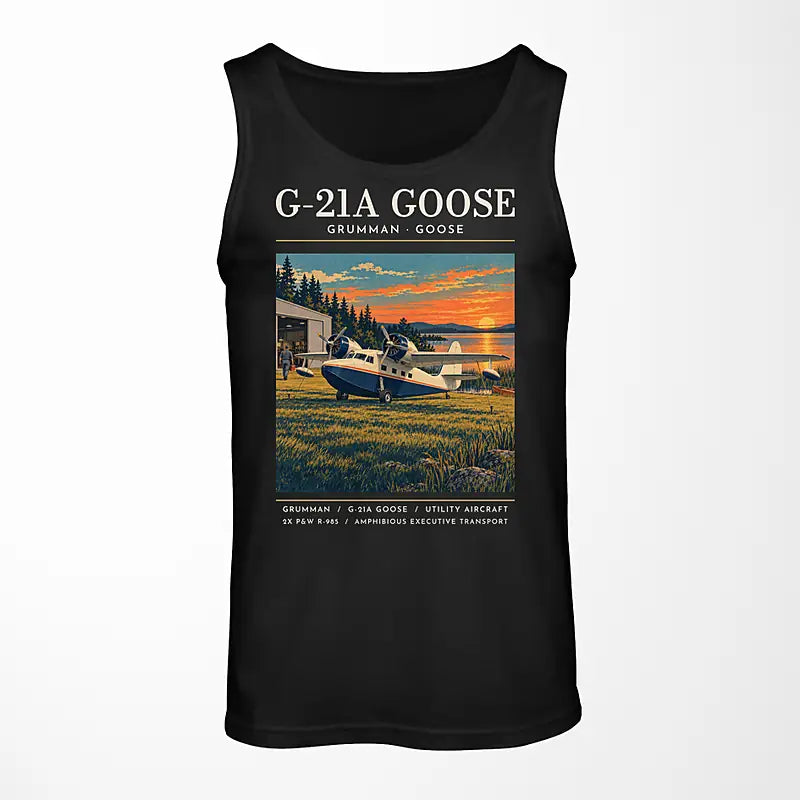 Grumman G-21A Goose - Poster - Tank Top - Black