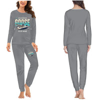 Thumbnail for Grumman G-21A Goose - Women Pajamas - Original Chest + Name - Gray