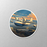 Thumbnail for Grumman G-44 Widgeon - 3D + Name - Circle Sticker - Close-up
