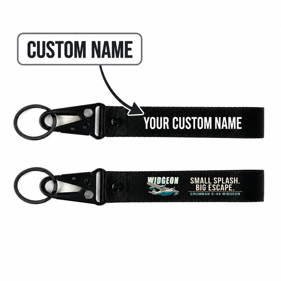 Grumman G-44 Widgeon Hawk-Shaped Key Chains - Black - Cartoon - Personalized