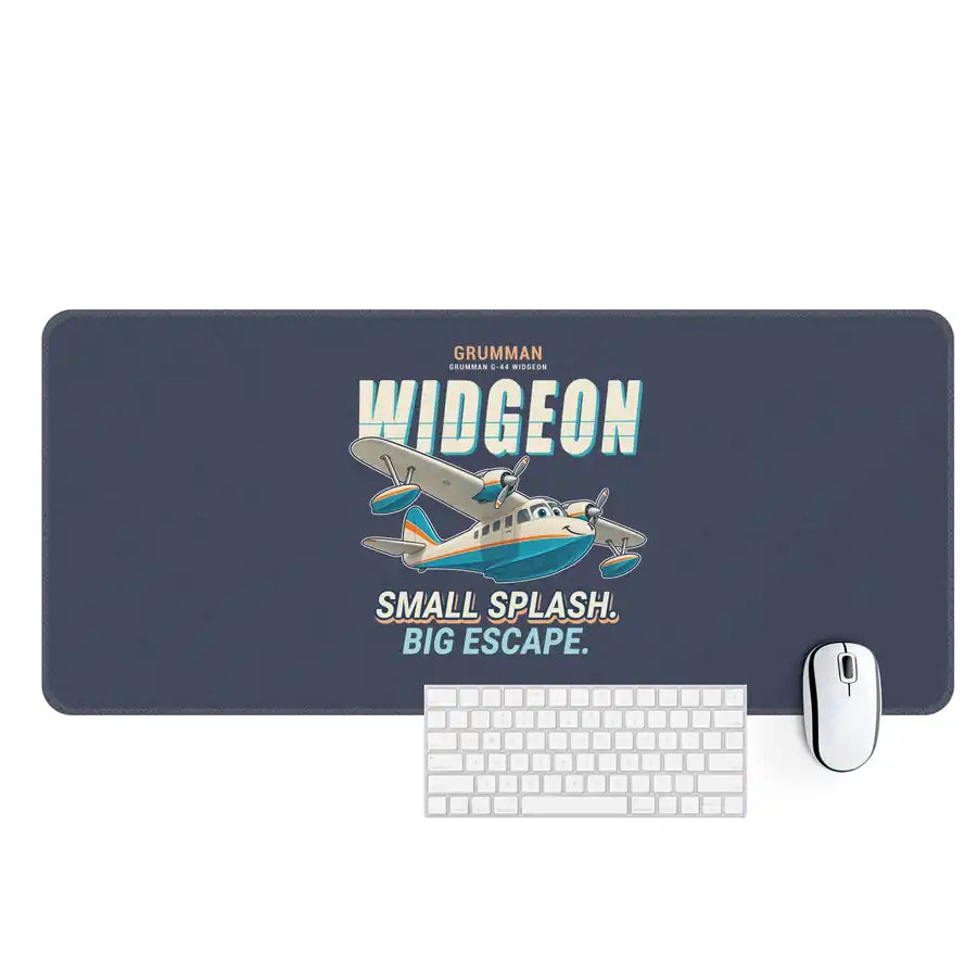 Grumman G-44 Widgeon - Cartoon - Desk Mat - Navy Blue