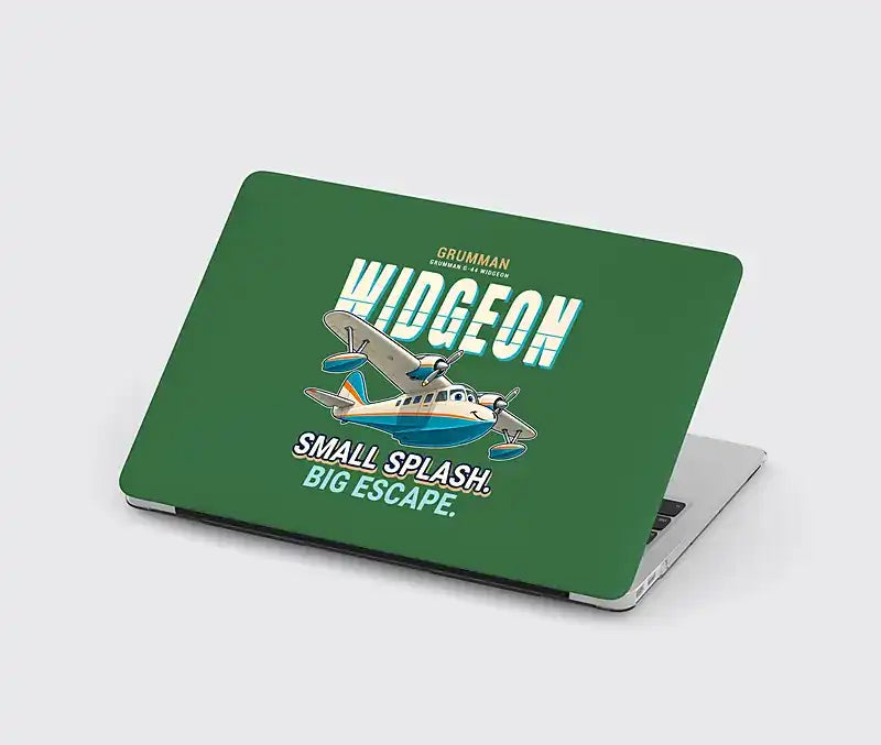 Grumman G-44 Widgeon - Cartoon - MacBook Case - Green