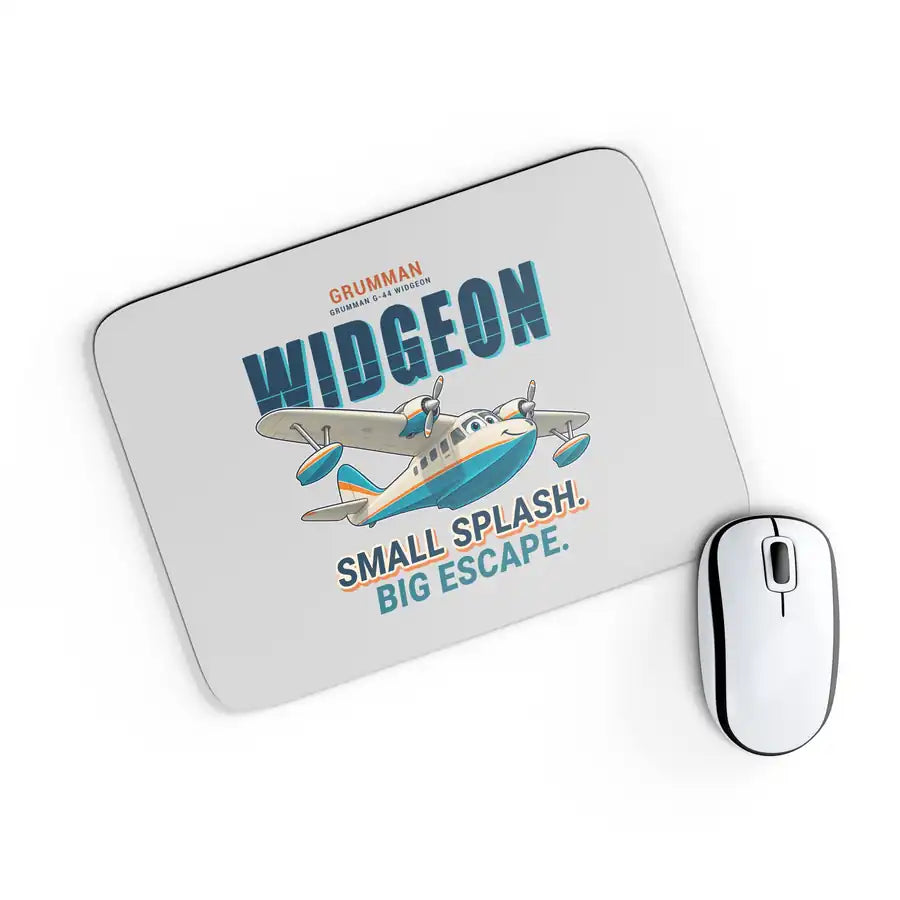 Grumman G-44 Widgeon - Cartoon - Mouse Pad - Light Gray
