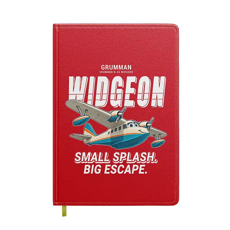 Grumman G-44 Widgeon - Cartoon - Notebook - Red