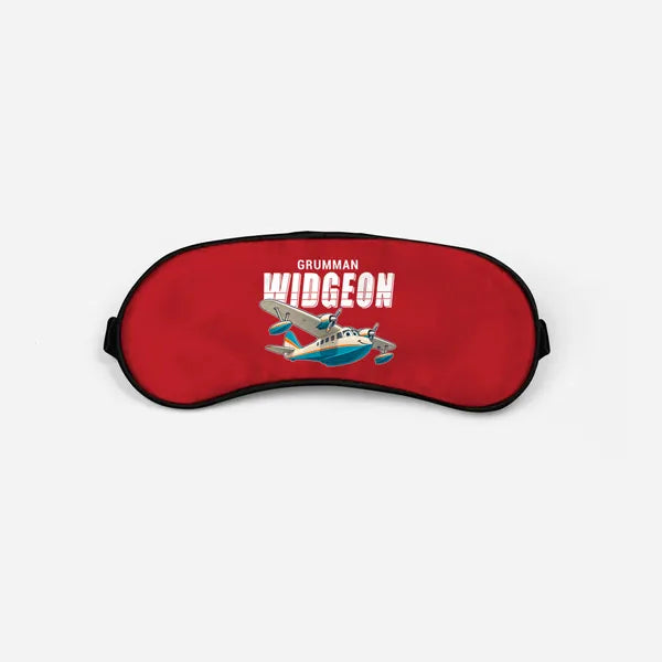 Grumman G-44 Widgeon - Cartoon - Sleep Mask - Red