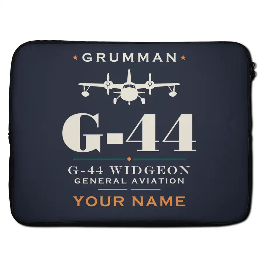 Grumman G-44 Widgeon - Heritage + Name - Laptop Sleeve