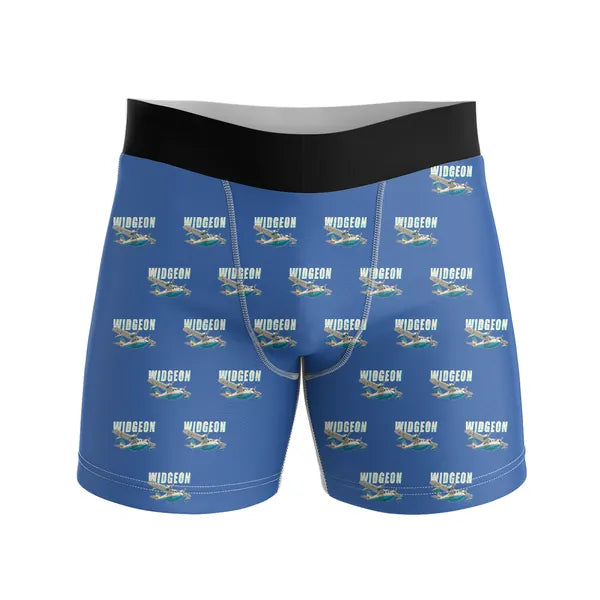 Grumman G-44 Widgeon - Men Boxers - Cartoon Pattern - Blue