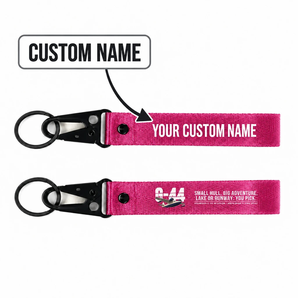 Grumman G-44 Widgeon Hawk-Shaped Key Chains - Pink - Original - Personalized
