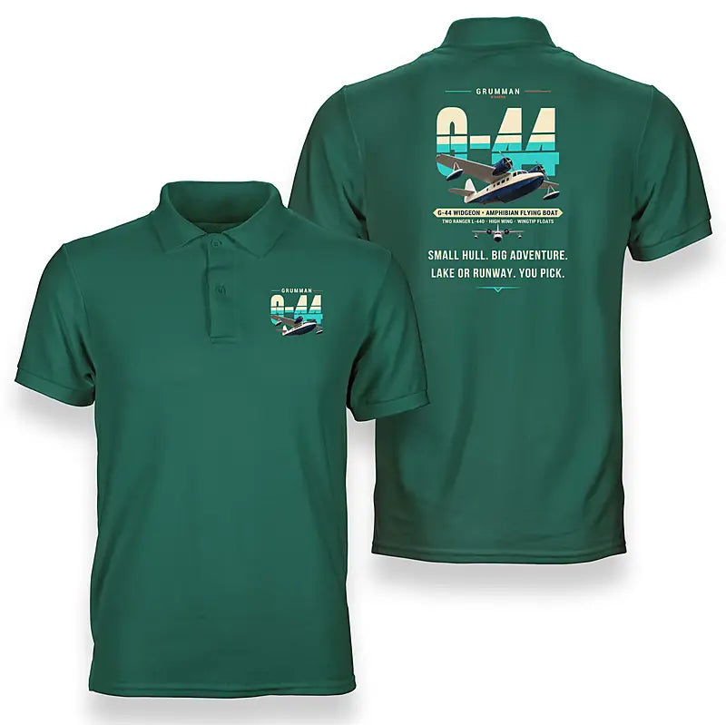 Grumman G-44 Widgeon - Original - Double-Side Polo - Green
