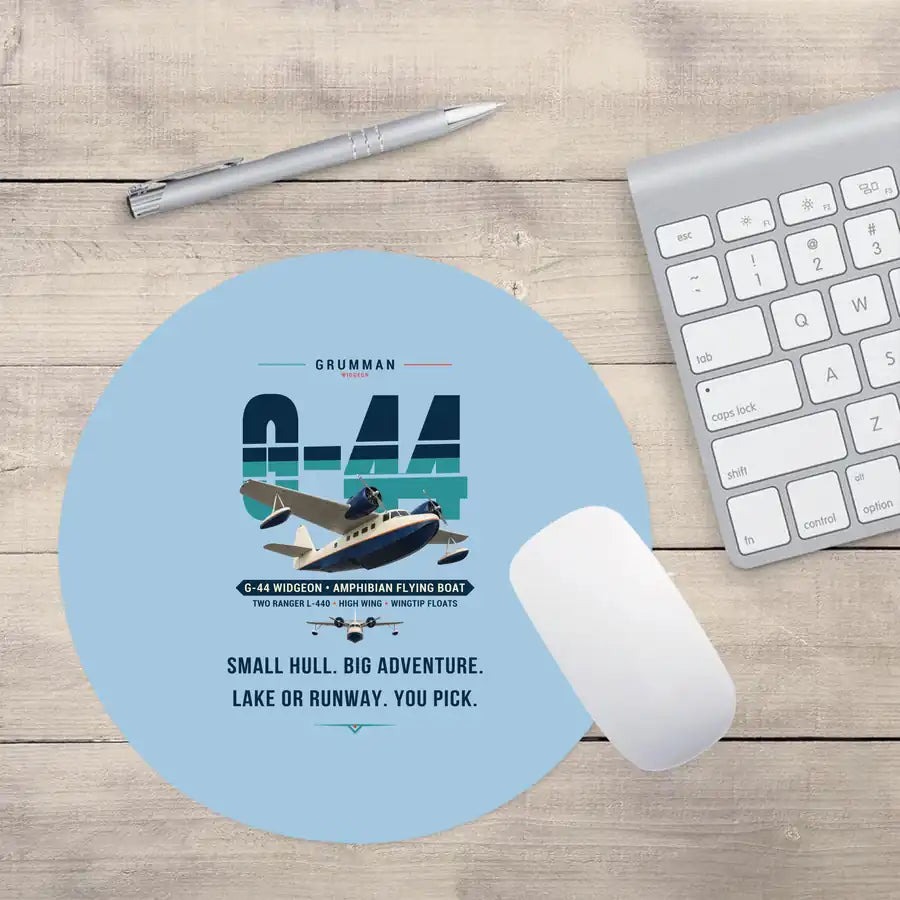 Grumman G-44 Widgeon - Original - Round Mouse Pad - Light Blue