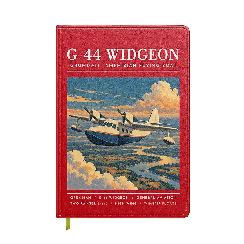 Grumman G-44 Widgeon - Poster - Notebook - Red