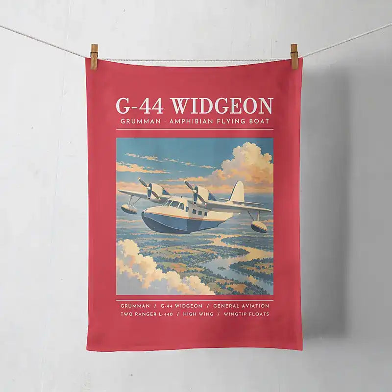 Grumman G-44 Widgeon - Poster - Towel - Red