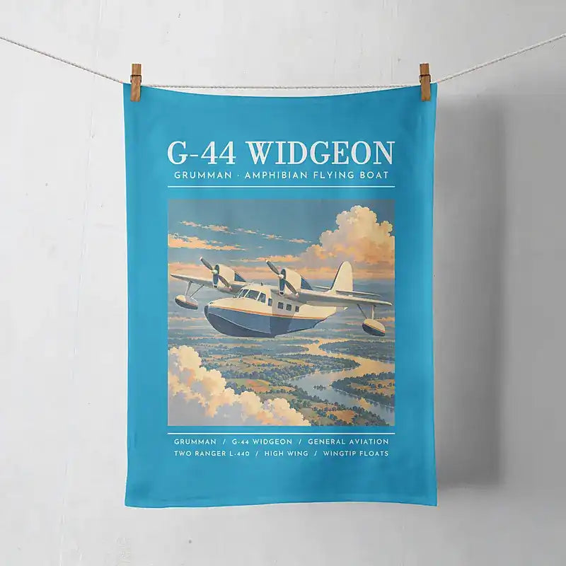 Grumman G-44 Widgeon - Poster - Towel - Turquoise
