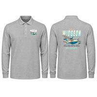 Thumbnail for Grumman G-44 Widgeon Premium Polo T-Shirts - Cartoon - Long Sleeve - Gray