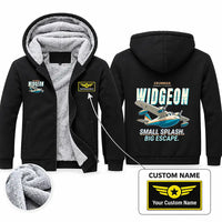 Thumbnail for Grumman G-44 Widgeon Zipped Sweatshirts - Cartoon + Name - Black