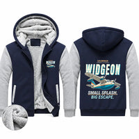 Thumbnail for Grumman G-44 Widgeon Zipped Sweatshirts - Cartoon - Navy & Gray