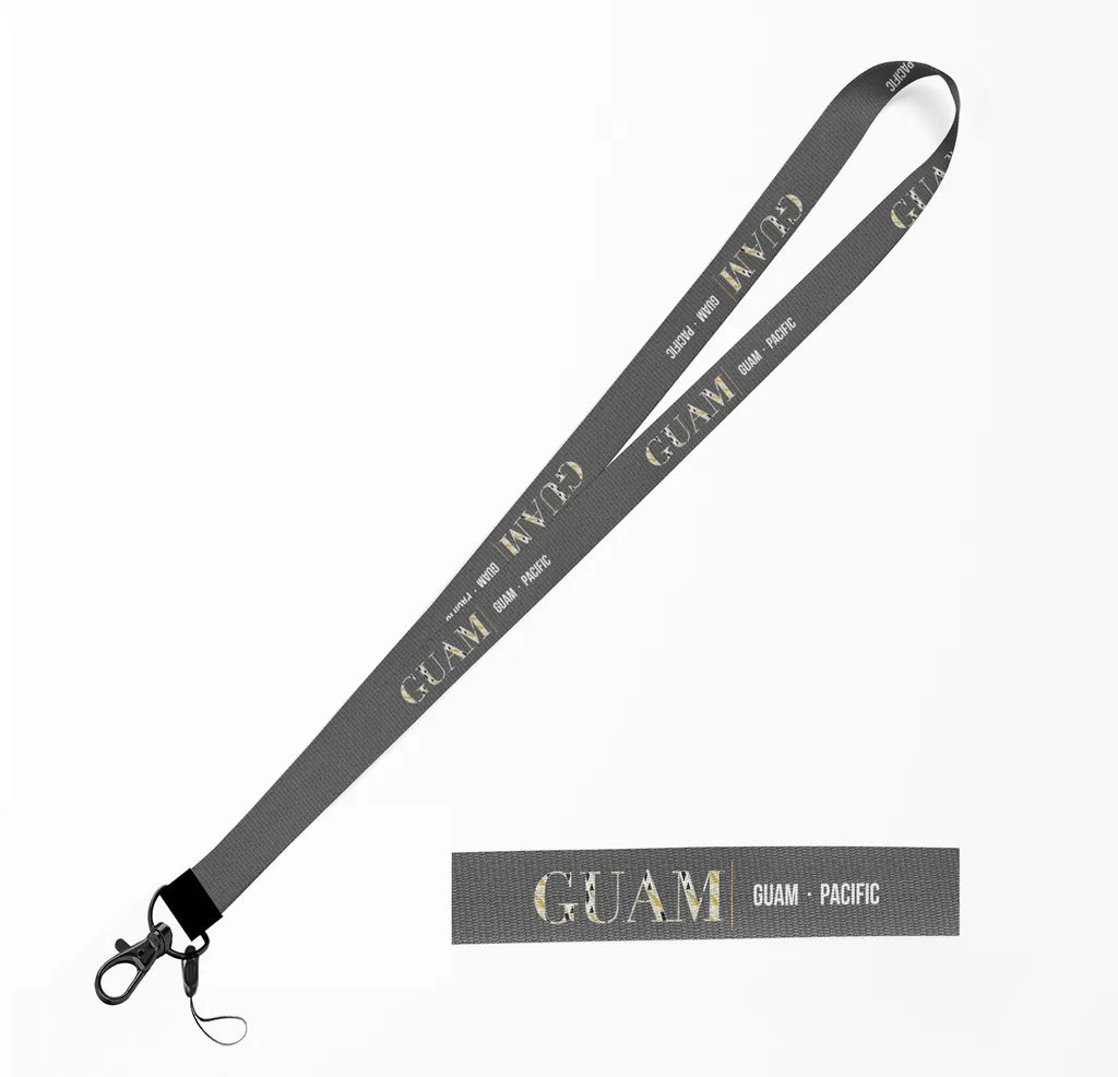 Guam City Series lanyard - gray