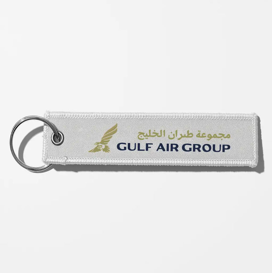 Gulf Air Crew & Staff Tag Key Chains - White