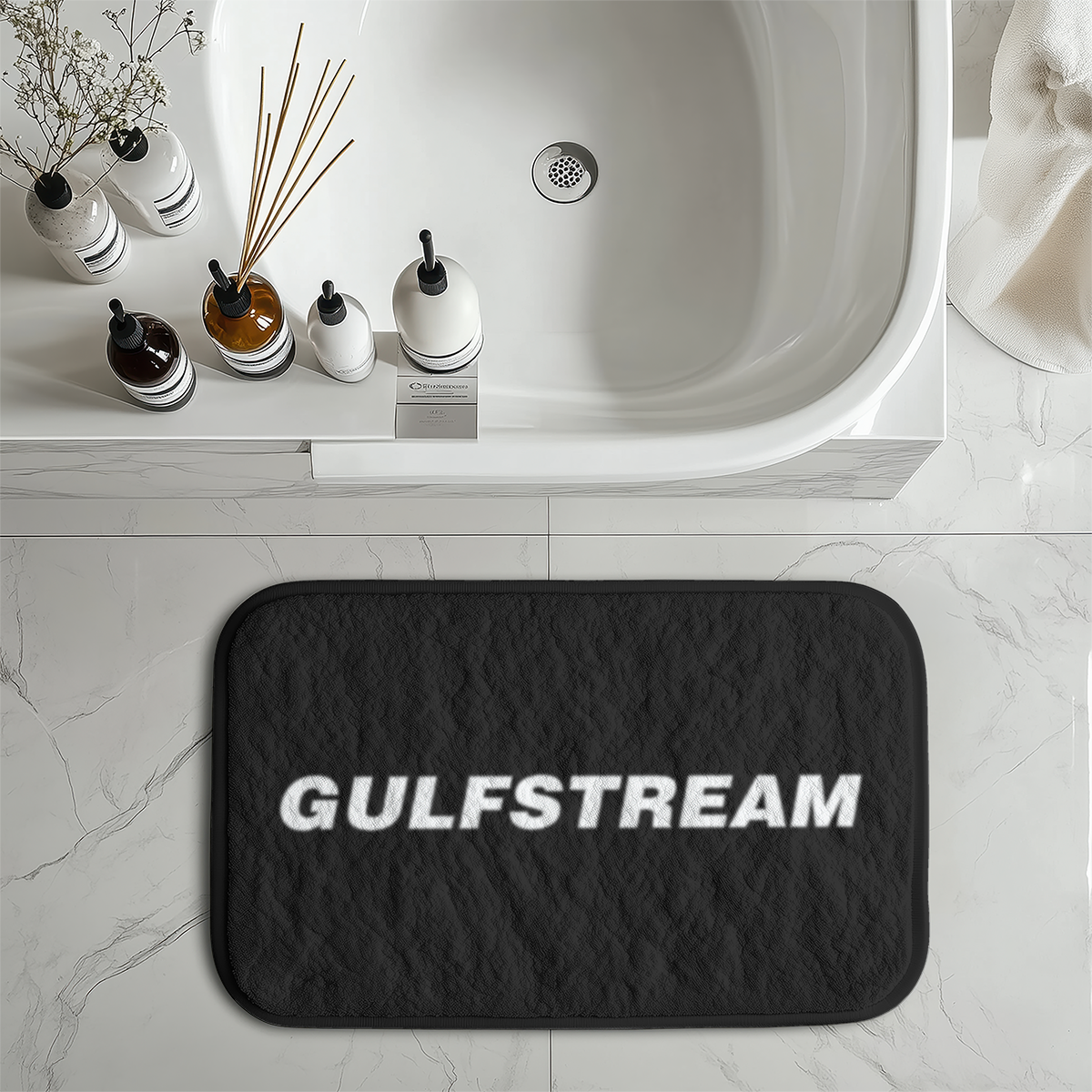 Gulfstream & Text Designed Bath Mats