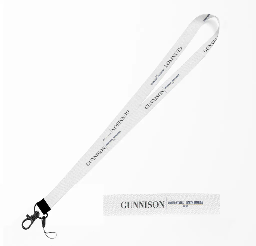 Gunnison City Series lanyard - white