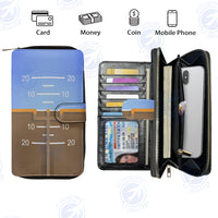 Thumbnail for Gyro Horizon Designed Leather Long Zipper Wallets