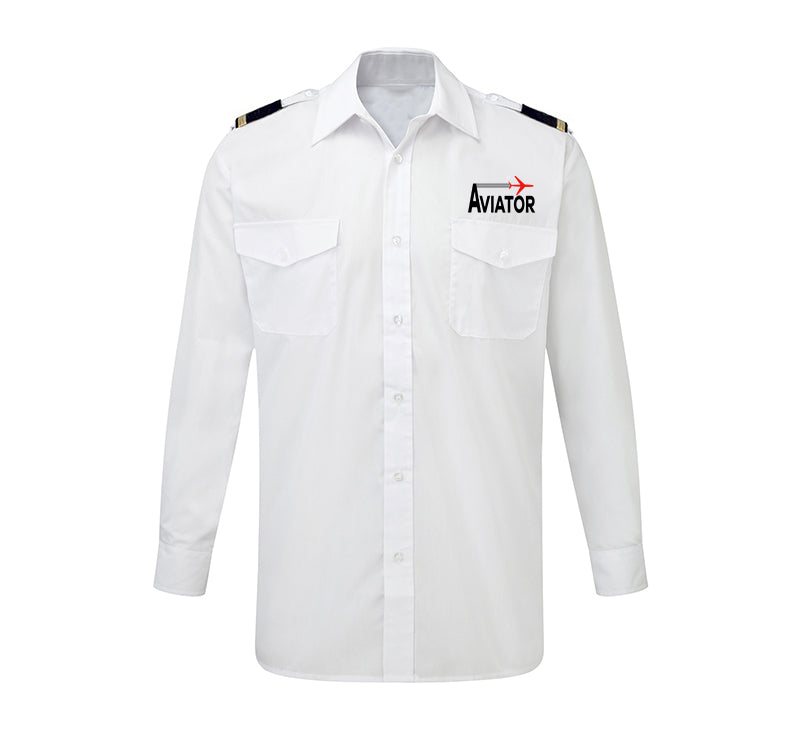 Aviator Designed Long Sleeve Pilot Shirts