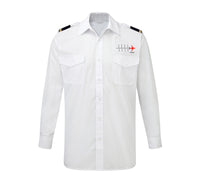 Thumbnail for Aviation Heartbeats Designed Long Sleeve Pilot Shirts