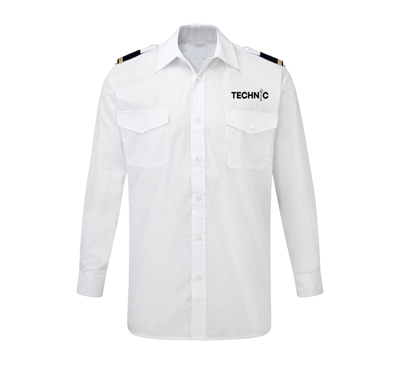 Technic Designed Long Sleeve Pilot Shirts