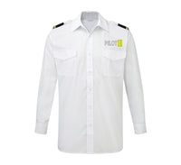 Thumbnail for Pilot & Stripes (3 Lines) Designed Long Sleeve Pilot Shirts