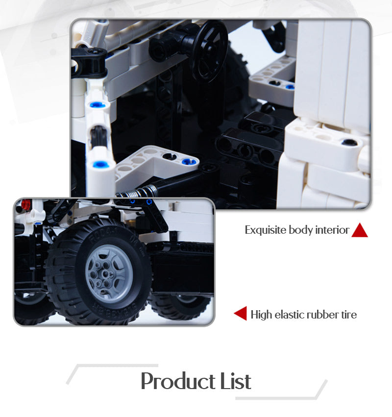 533Pcs Defender Remote Control SUV Car Building Blocks For RC Car Model