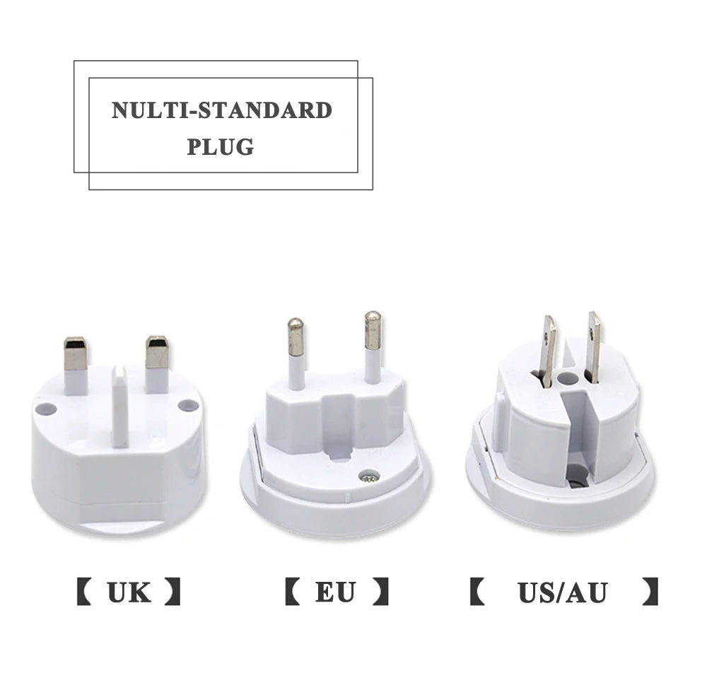 3 in 1 travel adapter conversion plug Universal conversion plug for US UK EU AU plug converter Multi-function conversion plug