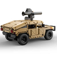 Thumbnail for 628Pcs Armored Humvee Car For RC Building Blocks Car Model