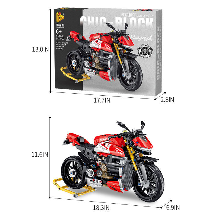 981Pcs Ducati Streetfighter For Model - view 3