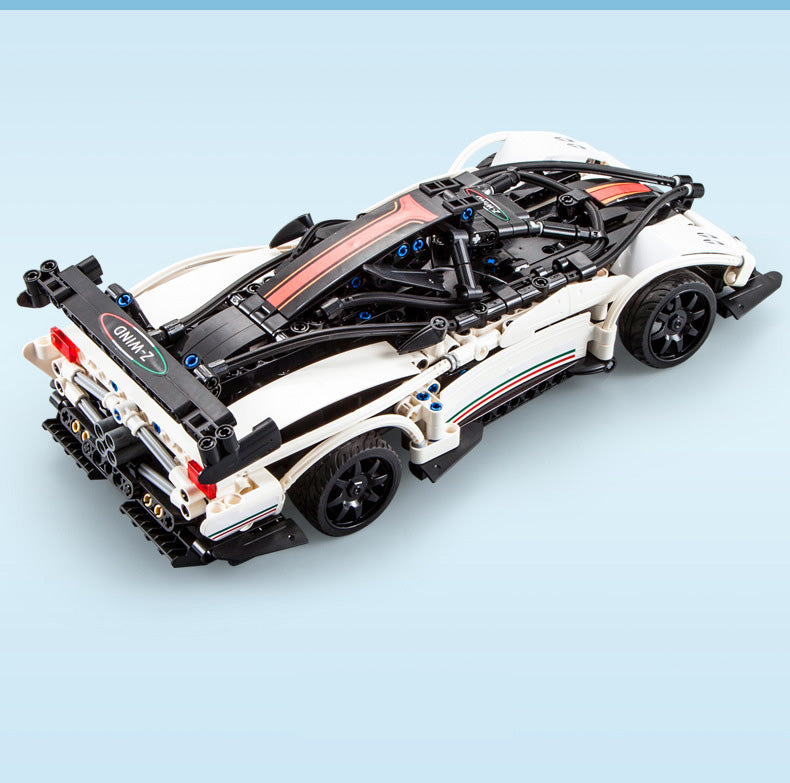 456Pcs LED Light High Speed  car For RC Building Blocks Car Model