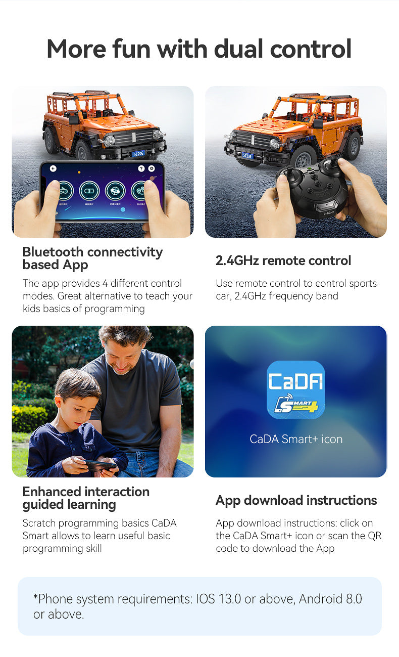 561Pcs Tank off-road vehicle For RC Building Blocks Car Model