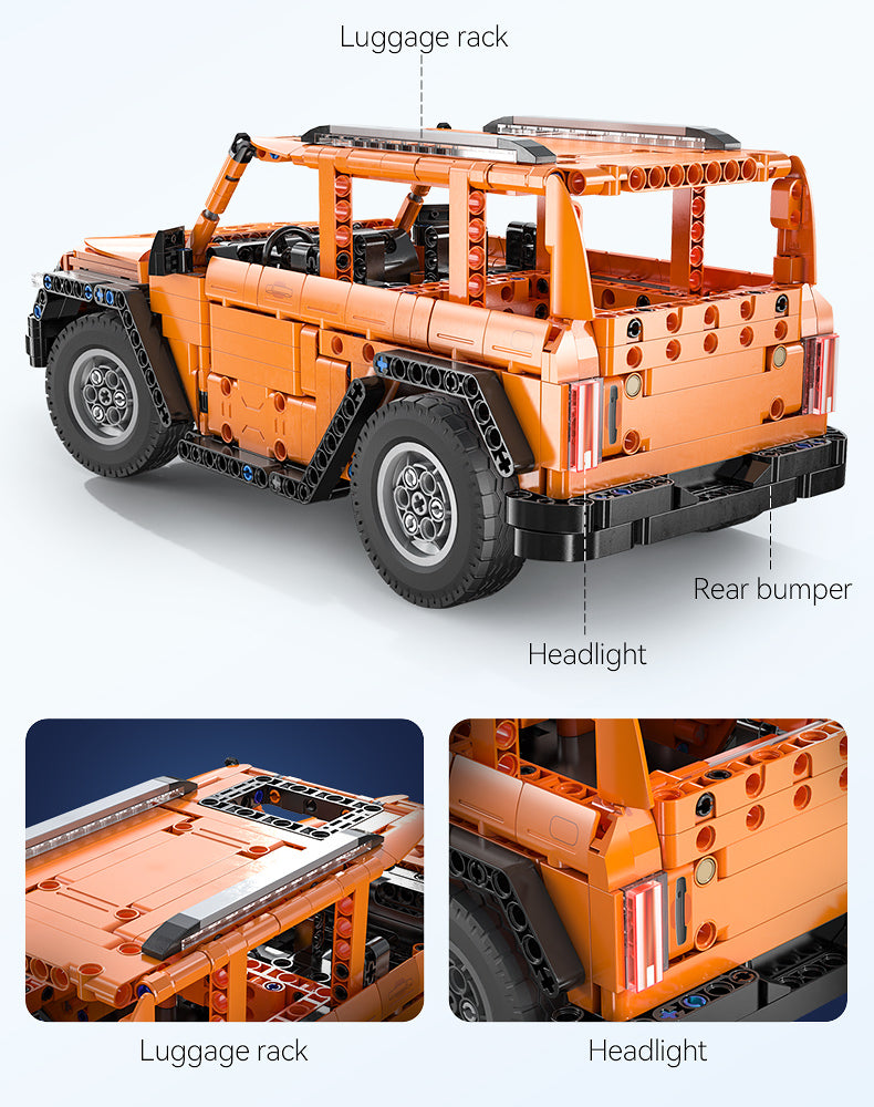 561Pcs Tank off-road vehicle For RC Building Blocks Car Model