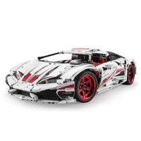 Thumbnail for 1696Pcs White Super Racing For RC Building Blocks Car Model