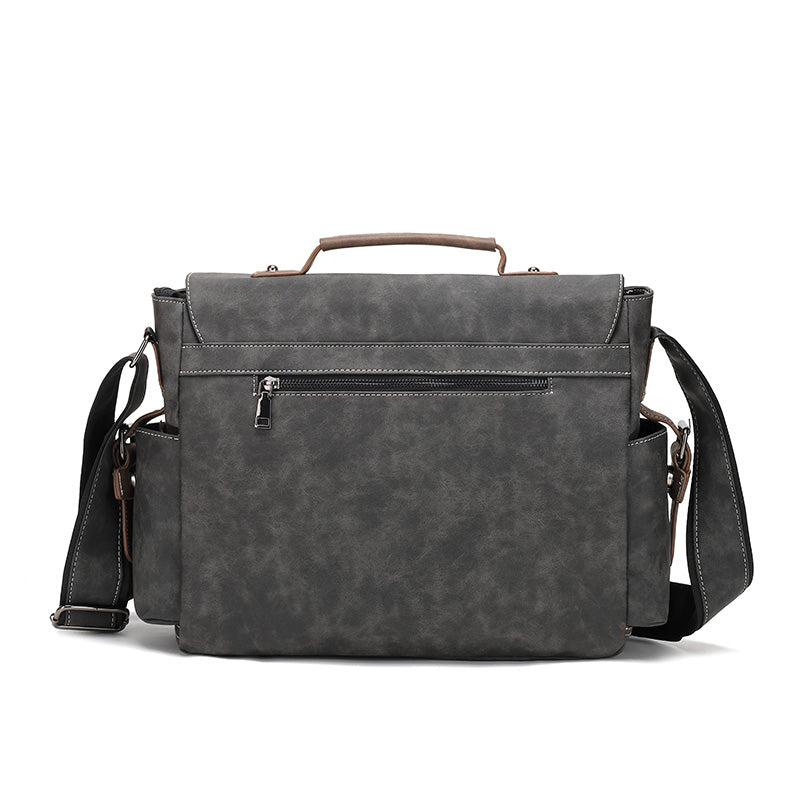 Retro Design Business Documents Shoulder Bag Flap Man's Bag Male Messenger Bags