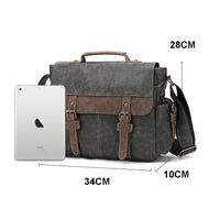 Thumbnail for Retro Design Business Documents Shoulder Bag Flap Man's Bag Male Messenger Bags