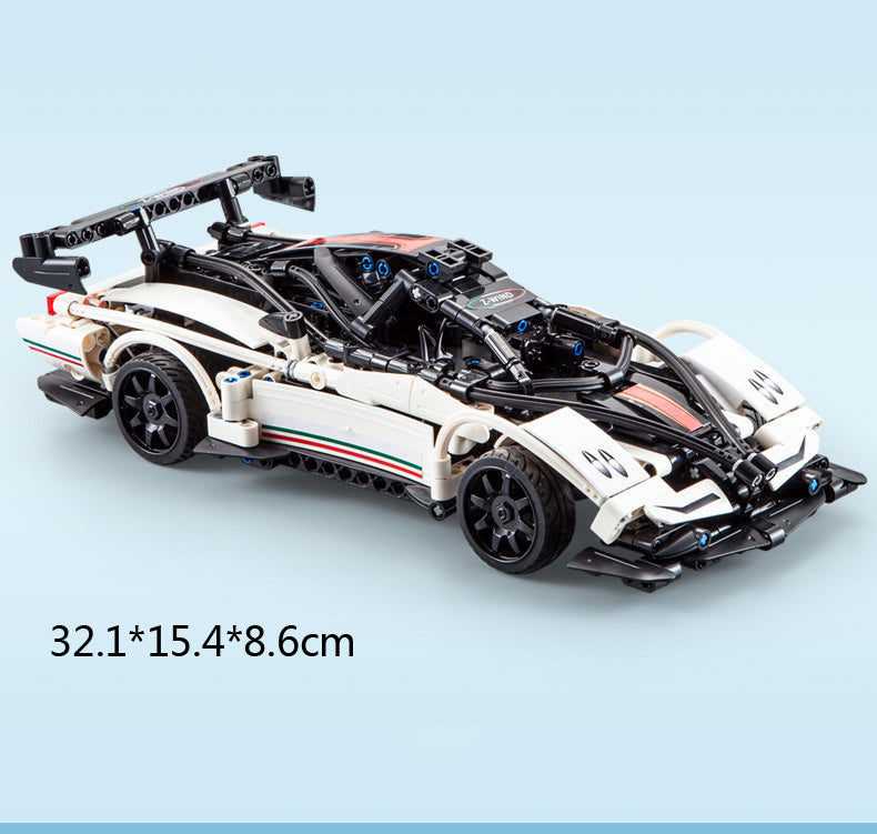 456Pcs LED Light High Speed  car For RC Building Blocks Car Model