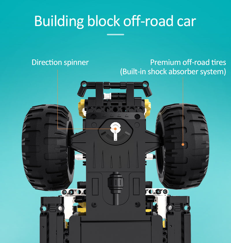 542Pcs Remote Control Car Dual Mode Pioneer For RC Building Blocks Car Model