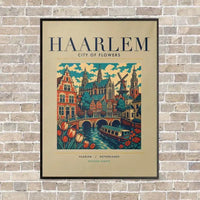 Thumbnail for HAARLEM - Poster - Canvas Framed - Beige