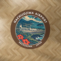 Thumbnail for Hachijojima Airport (HAC) Carpets - Carpet Round - Badge - Brown V2