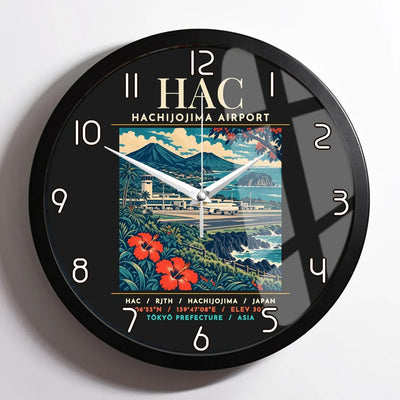 HAC - Poster - Wall Clock Framed - Black