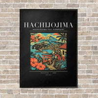 Thumbnail for HACHIJOJIMA - Poster - Canvas Framed - Black