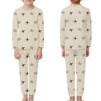 Thumbnail for Hannover Airport (HAJ) Pajamas - Children Pajamas - Beige