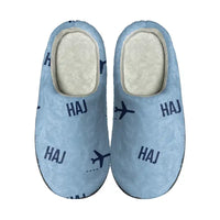 Thumbnail for Hannover Airport (HAJ) Slippers & Flip Flops - Slippers - Cotton - Pattern - Light Blue