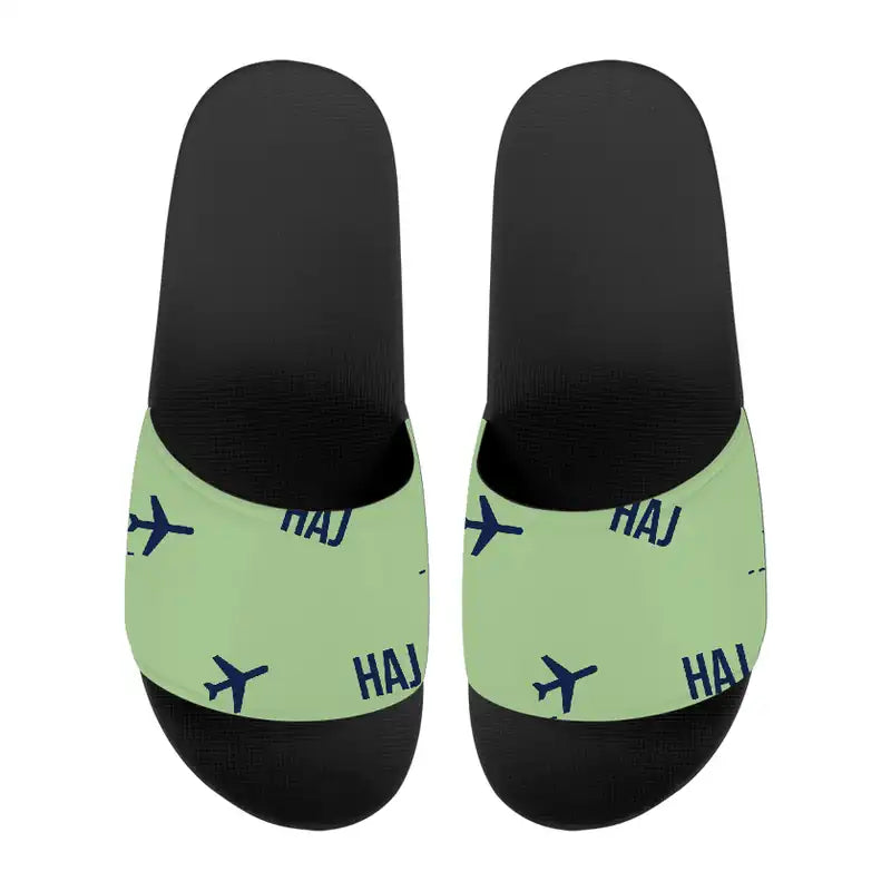Hannover Airport (HAJ) Slippers & Flip Flops - Slippers - Sport - Pattern - Light Green
