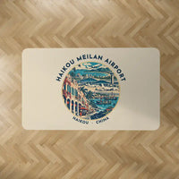 Thumbnail for Haikou Meilan International Airport (HAK) Carpets - Carpet Rectangle - Badge - Beige V2